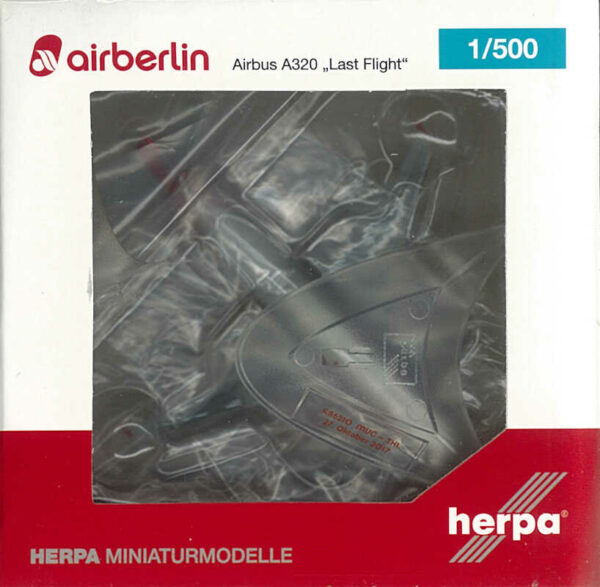 Airbus A320 Air Berlin "Last Flight" D-ABNW Herpa 531498 1:500