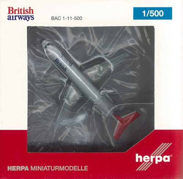 BAC 1-11-500 British Airways G-BGKE Herpa 531733 1:500