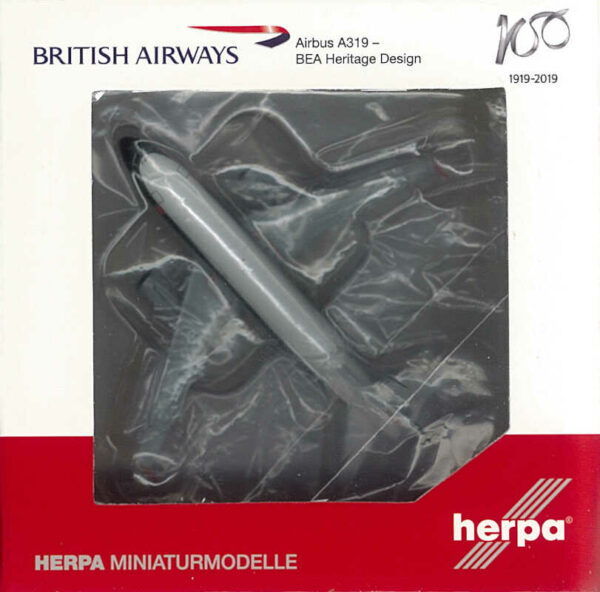 Airbus A319 British Airways "BEA Heritage" G-EUPJ Herpa 533492 1:500