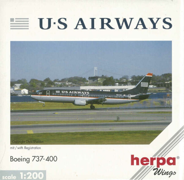 Boeing 737-400 US Airways N417US Herpa 550185 1:200