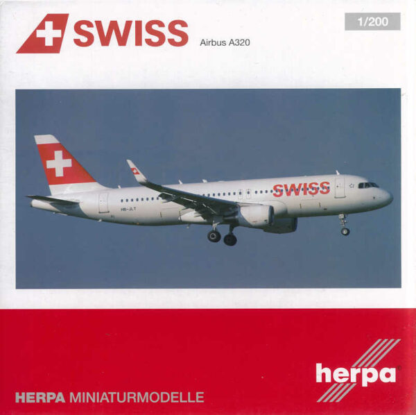 Airbus A320 Swiss International HB-JLT Herpa 556262 1:200