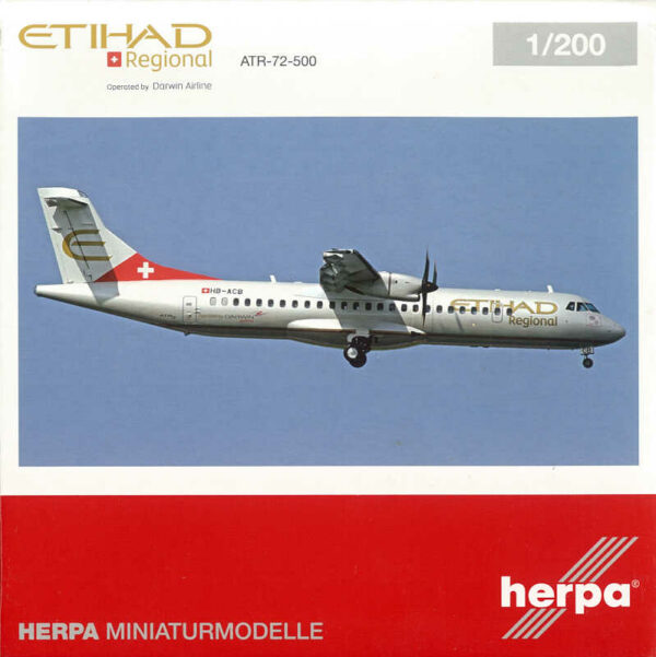 ATR-72-500 Etihad Regional HB-ACB Herpa 556828 1:200