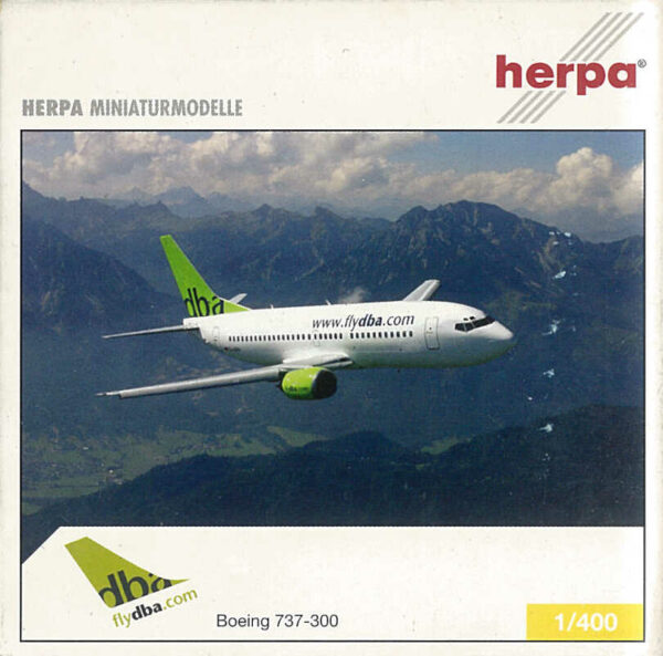 Boeing 737-400 dba Deutsche BA D-ADIF Herpa 561105 1:400