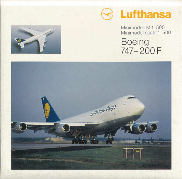 Boeing 747-200F Lufthansa Minimodell Herpa 1:500