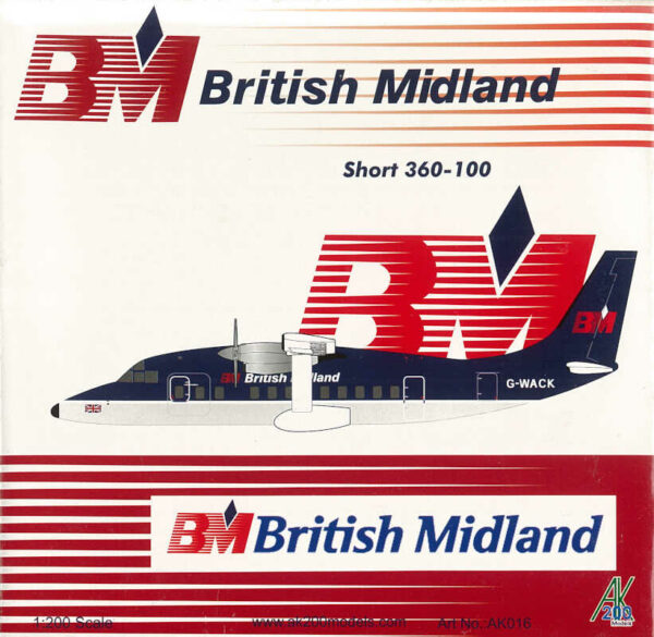 Short 360-100 BMI British Midland G-WACK AK-Models AK016 1:200