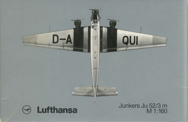 Junkers JU 52/3m Lufthansa D-AQUI Modell Edition Herpa 1:160