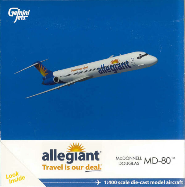 McDonnell Douglas MD-80 Allegiant N876GA Gemini Jets GJAAY1347 1:400