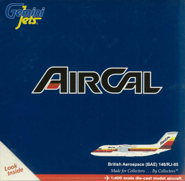 British Aerospace BAE 146/RJ-85 Aircal N142AC Gemini Jets GJACL758 1:400