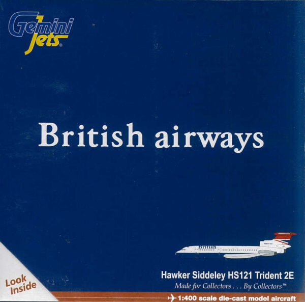 Hawker Siddeley HS121 Trident 2E British Airways G-AVFG Gemini Jets GJBAW753 1:400