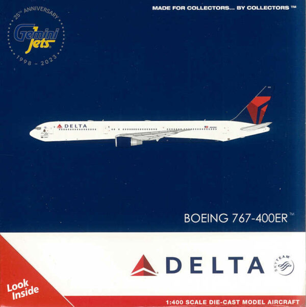 Boeing 767-400ER Delta Air Lines N842MH Gemini Jets GJDAL2153 1:400