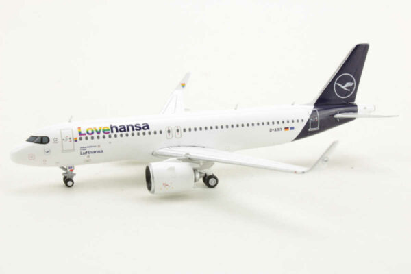 Airbus A320neo Lufthansa "Lovehansa" D-AINY Gemini Jets GJDLH2168 1:400 – Bild 3