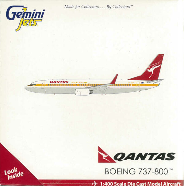 Boeing 737-800 Qantas VH-XZP Gemini Jets GJQFA1462 1:400