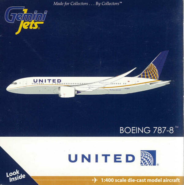 Boeing 787-8 United Airlines N20904 Gemini Jets GJUAL1187 1:400