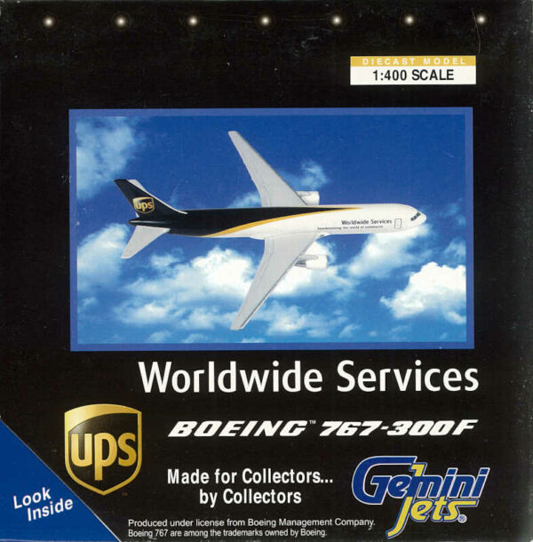 Boeing 767-300F UPS Gemini Jets GJUPS370 1:400