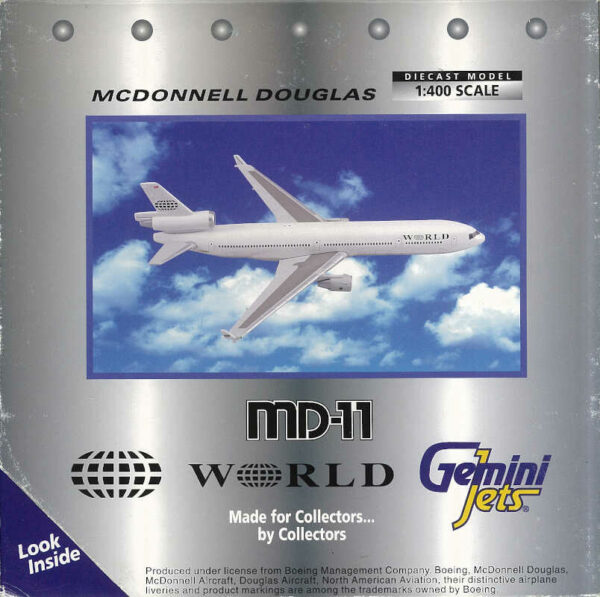 McDonnell Douglas MD-11 World Airways N277WA Gemini Jets GJWOA152 1:400