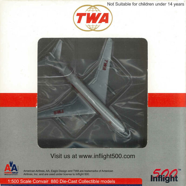 Convair 880 TWA Airways N806TW Inflight500 IF5880002 1:500