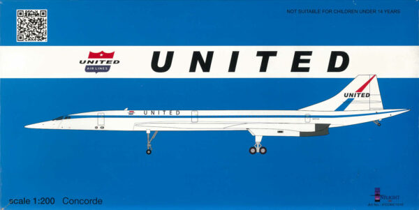 Concorde United Airlines N557UA Inflight200 IFCONC1016 1:200