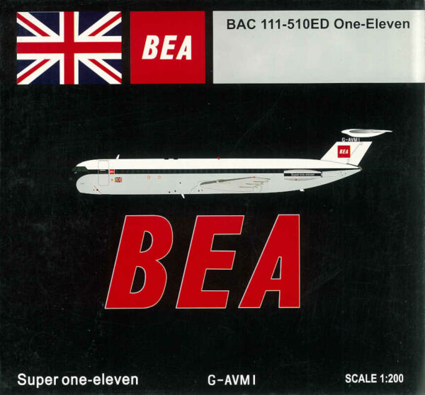 BAC 111-510ED One-Eleven BEA British European Airways G-AVMI JC Wings XX2954 1:200