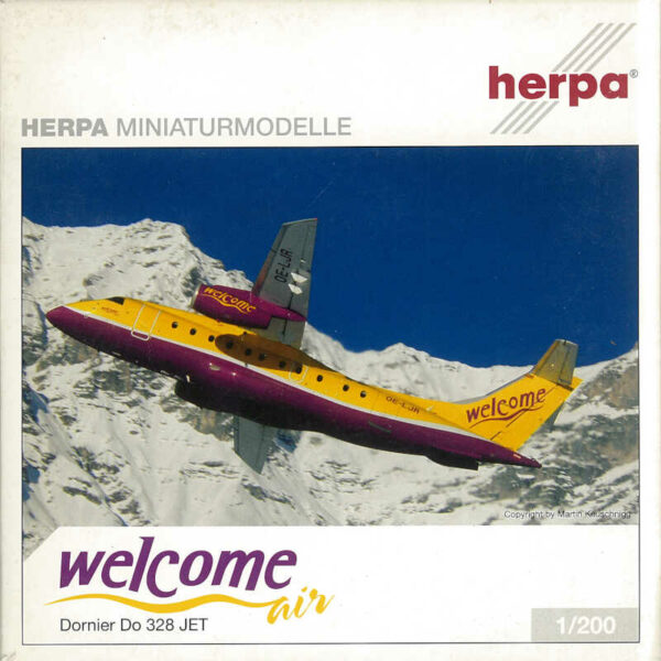 *2.Wahl* Dornier DO 328 JET Welcome Air OE-LJR Herpa 551366 1:200 *2nd choice*