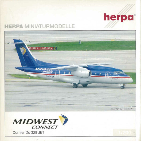 *2.Wahl* Dornier DO 328 JET Midwest Connect N360SK Herpa 551717 1:200 *2nd choice*