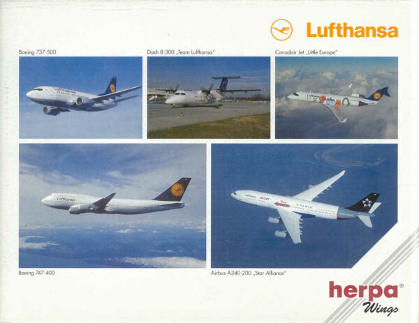 Set 5pcs Lufthansa Set Herpa 516679 1:500