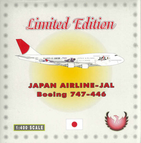 Boeing 747-446 JAL Japan Airlines "Soccer Worldcup" JA8909 Phoenix 1:400