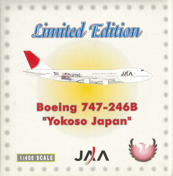 Boeing 747-246B JAL Japan Airlines "Yokoso Japan" JA8130 Phoenix 10010 1:400