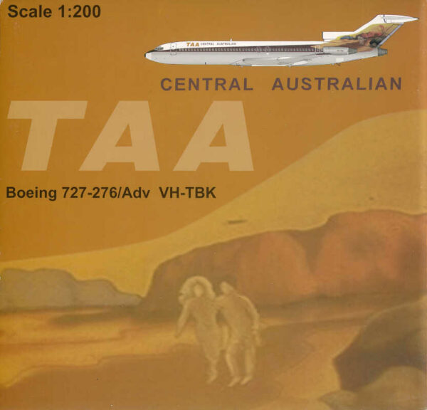 Boeing 727-276/Adv. TAA Central Australian VH-TBK JC Wings 2079 1:200