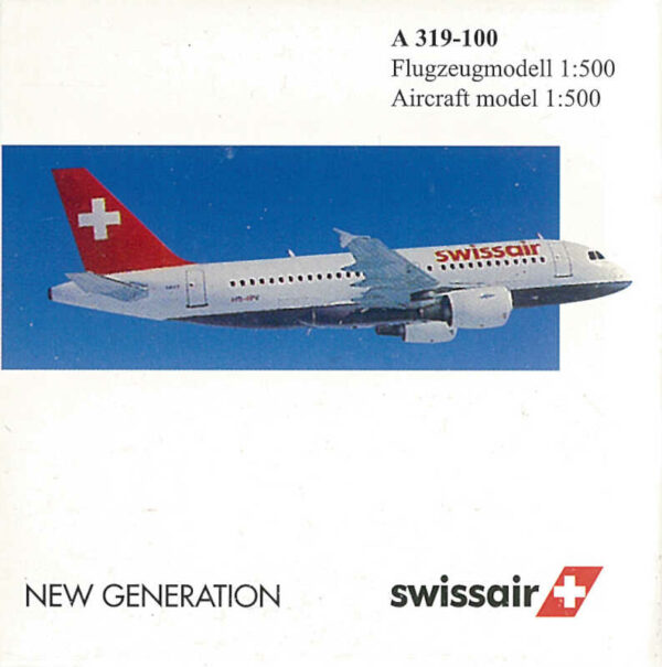 Airbus A319-100 Swissair Herpa 508919 NG 1:500