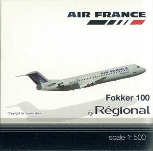 Fokker 100 Air France by Regional F-GIOG Herpa 509473 1:500