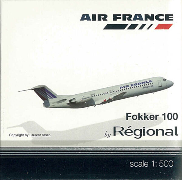 Fokker 100 Air France by Regional F-GIOG Herpa 509473 1:500