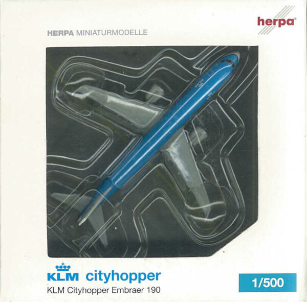 Embraer 190 KLM Cityhopper PH-EZA Herpa 509879 1:500