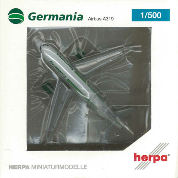Airbus A319 Germania D-ASTC Herpa 518703-001 1:500