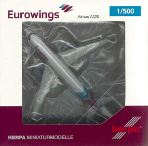 Airbus A320 Eurowings D-AEWE Herpa 528214-001 1:500