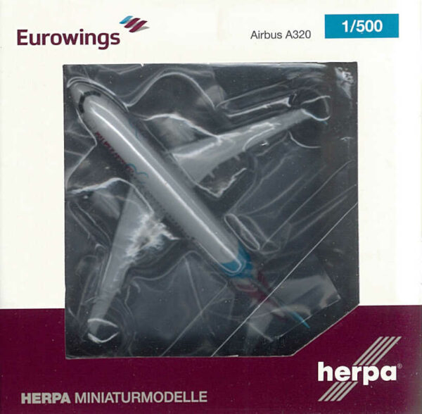 Airbus A320 Eurowings "Team" D-AIZS Herpa 535533 1:500