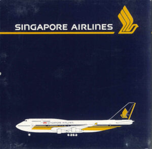 Boeing 747-400 Singapore Airlines Schabak 821/51 1:500