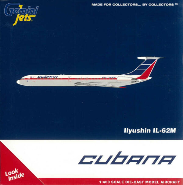 Ilyushin IL-62M Cubana CU-T1225 Gemini Jets GJCUB1249 1:400