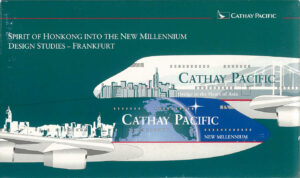 Boeing 747-400 Cathay Pacific Design Studies 2pcs Set Herpa 1:500 PRE EDITION MIT ZERTIFIKAT 180pcs