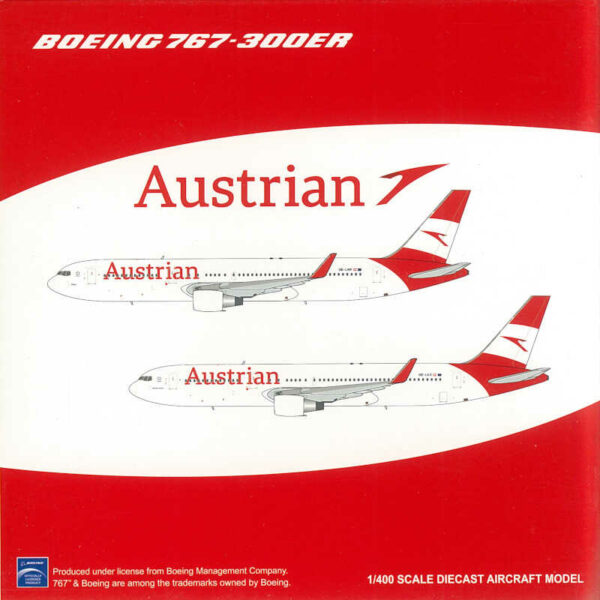 Boeing 767-300ER Austrian Airlines OE-LAW JC Wings XX4158 1:400