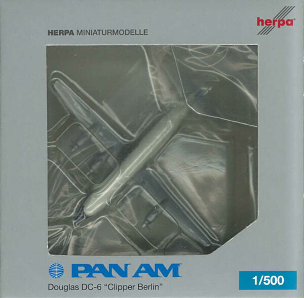 Douglas DC-6 Pan Am "Clipper Berlin" N6117C Herpa 517379 1:500