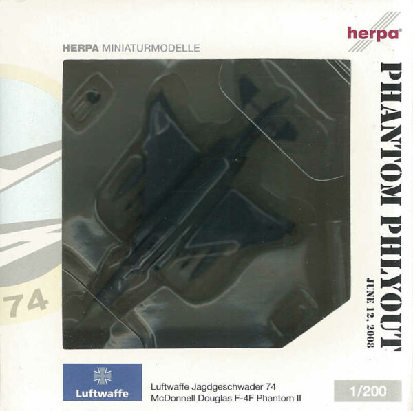 McDonnell Douglas F-4F Phantom II Luftwaffe Jagdgeschwader 74 Herpa 552271 1:200