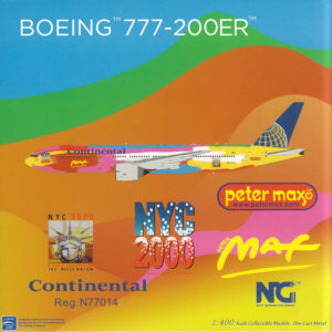 Boeing 777-200ER Continental Airlines N77014 NG Models 72005 1:400