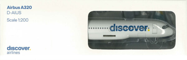 Airbus A320 discover Airlines D-AIUS Limox LW200EWD003 1:200 Snap-Fit - Image 2