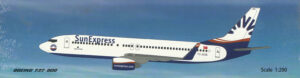 Boeing 737-800 Sun Express TC-SOB PPC Holland 1:200 Snap-Fit - versiegelt