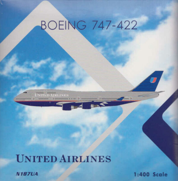 Boeing 747-422 United Airlines "Battleship Livery" N187UA Phoenix N187UA 1:400