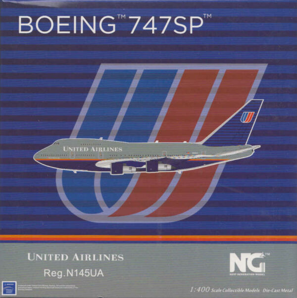 Boeing 747SP United Airlines "Battleship livery" N145UA NG Models 07008 1:400