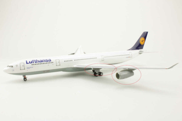 *2.Wahl* Airbus A340-300 Lufthansa D-AIGH Herpa 550253 1:200 *2nd choice* – Bild 3