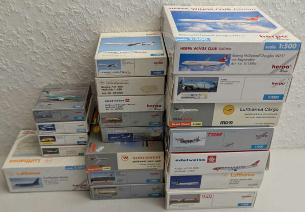*2.Wahl*  Paket 20 Stück Modelle Herpa / Starjets 1:500 *2nd choice* – Bild 2
