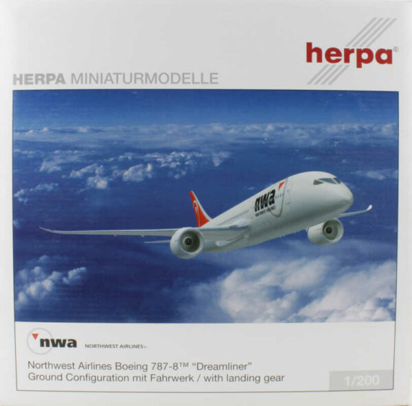Boeing 787-8 Northwest Airlines N787US Herpa 552011 1:200
