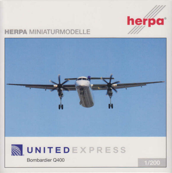 Bombardier Q400 United Express N328NG Herpa 555463 1:200